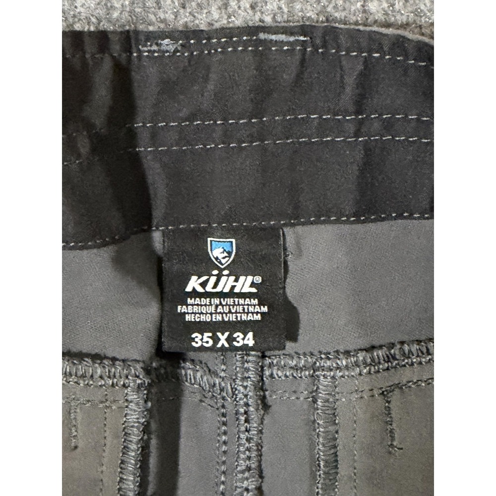 Kuhl Pants Mens 35x34 Gray Resistor Chino Stretch Water Resistant Travel - Picture 5 of 11